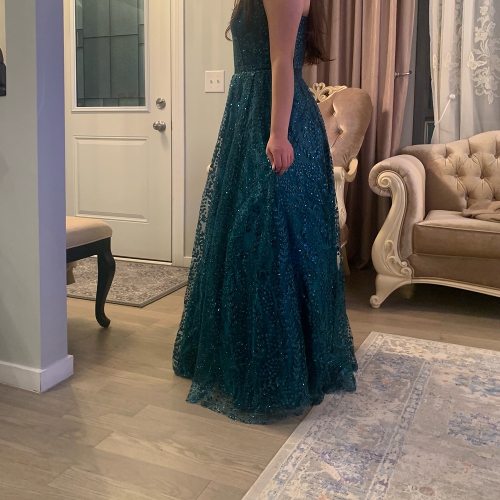 Green Mylenie Lyne Graduation dress